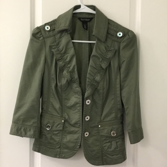 White House Black Market Jackets & Blazers - Army green lightweight jacket
